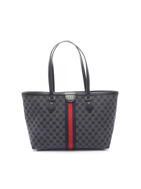 Gucci Handbags - Gucci Tote The Hacker Project Black Canvas Leather